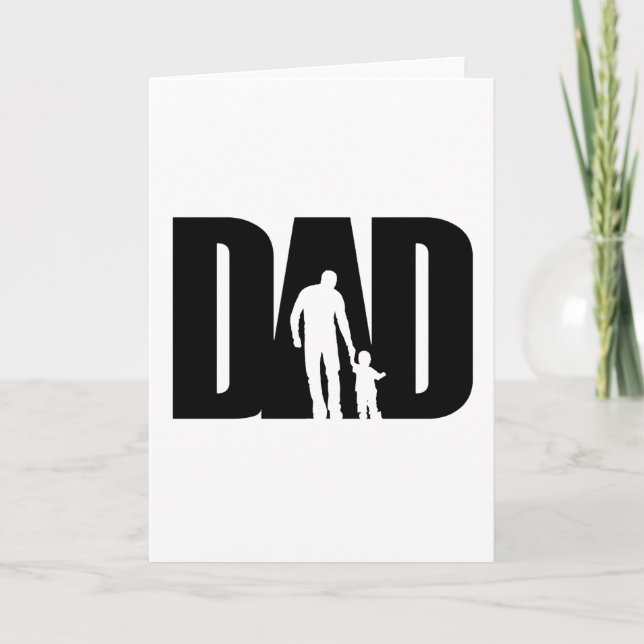 Pappa med son tröja Fars dag presentidéer till pap Kort (Framsida)
