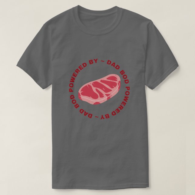Pappa med steak t shirt (Design framsida)
