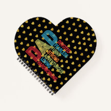 Pappa med temat Golden Heart Black Guld