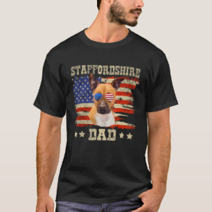 Pappa Merica American Flagga Manar Jul T Shirt