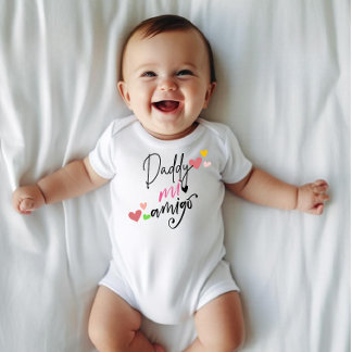 Pappa mi amigo, nyfödd gåva t shirt