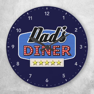 Pappa Middag - Kitchen Clock Stor Klocka