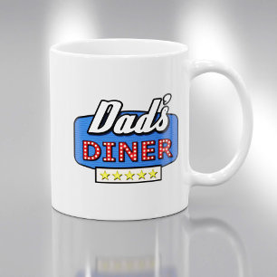 Pappa Middag Logotyp - A Gift för Pappa Kaffemugg