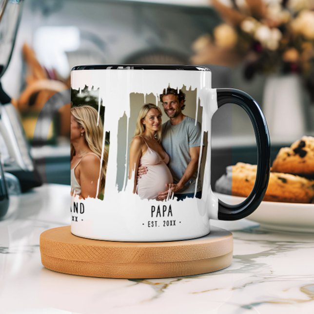Pappa Milstolpar Bilder & År Anpassad Text Present Mugg (Skapare uppladdad)