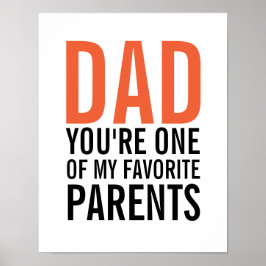 Pappa Min favoritförälder Fars dag Poster