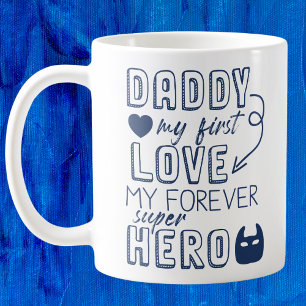 Pappa Min första Kärlek superhjälte Kaffemugg