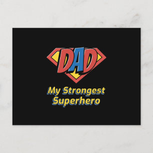 PAPPA Min starkaste superhjälte Vykort