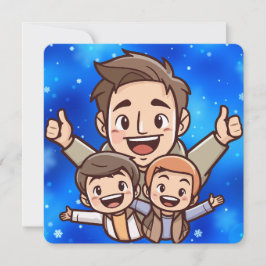 Pappa, min tysta hjälte julkort