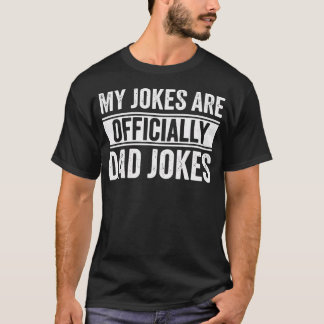 Pappa Mina skämt är officiellt Pappa skämt Roligt T Shirt