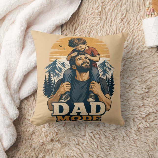 Pappa Mode Fars Dag T-Shirt Kudde (Filt)