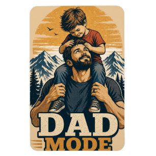 Pappa Mode Fars Dag T-Shirt Magnet