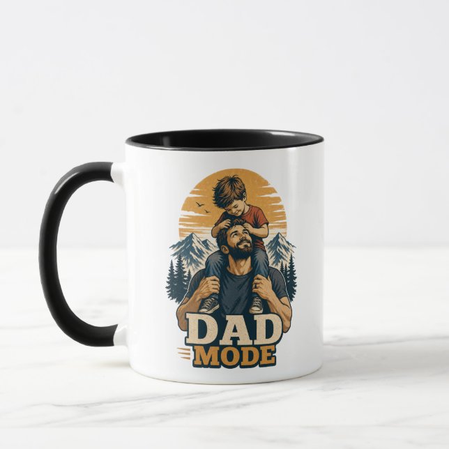 Pappa Mode Fars Dag T-Shirt Mugg (Vänster)