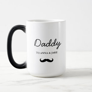 pappa Modern Fars dag Kids Namn Mugg