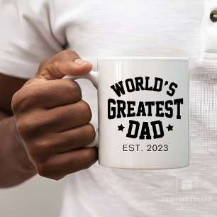 pappa Modern Fars dag Underbarare Far Kaffemugg