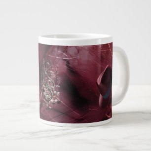 Pappa Moody Music Burgundy Fedora Ceramic Jumbo Mu Mugg