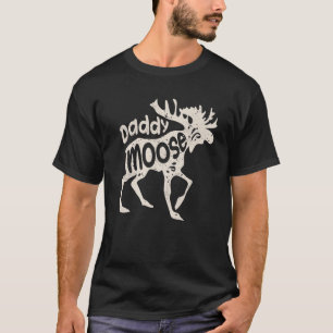 Pappa Moose Lusnyj Fars dag presenterar familjen M T Shirt