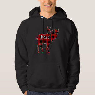 Pappa Moose Red Buffalo Play Matching Family Chris Hoodie
