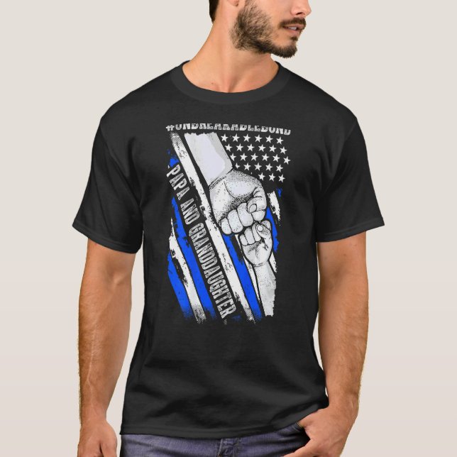 Pappa Mordotter Obrytbar Bond USA flagga Patri T Shirt (Framsida)