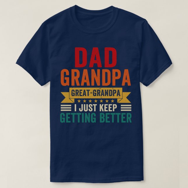 Pappa morfar, Underbar morfar... Jag Behållor bara T Shirt (Design framsida)