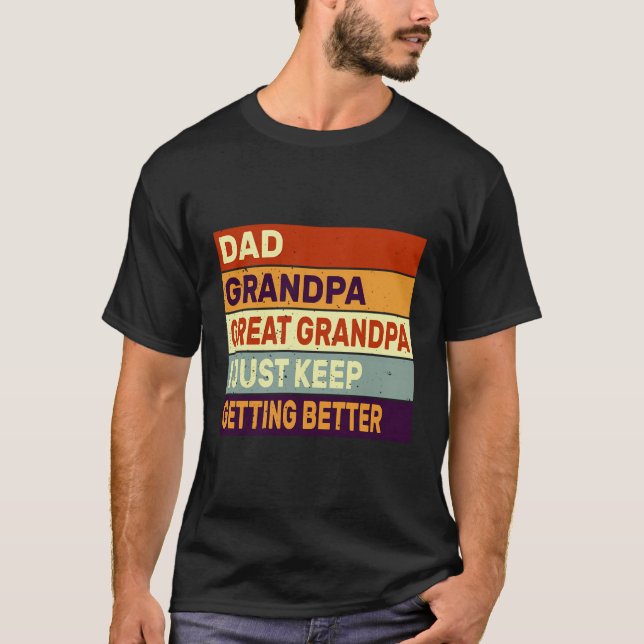 Pappa morfar, Underbar morfar... Jag Behållor bara T Shirt (Framsida)