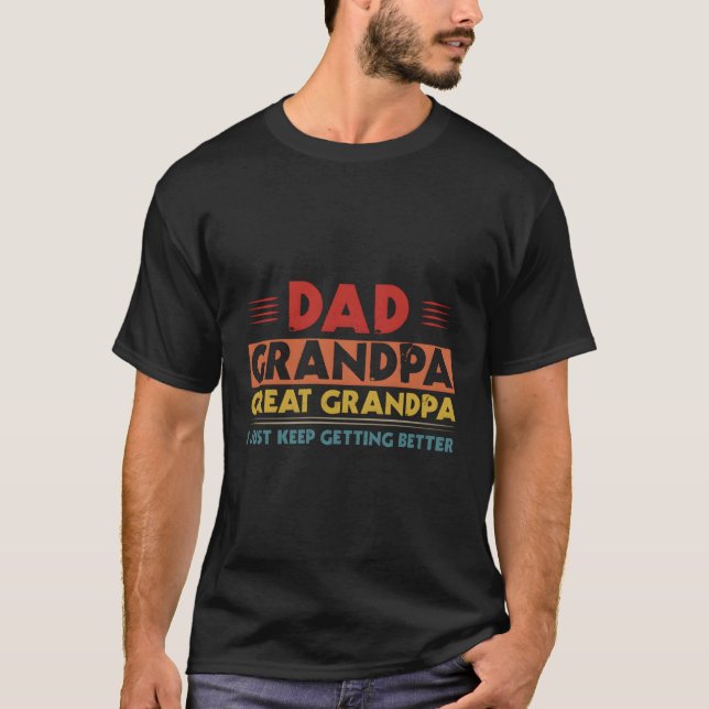 Pappa morfar, Underbar morfar... Jag Behållor bara T Shirt (Framsida)