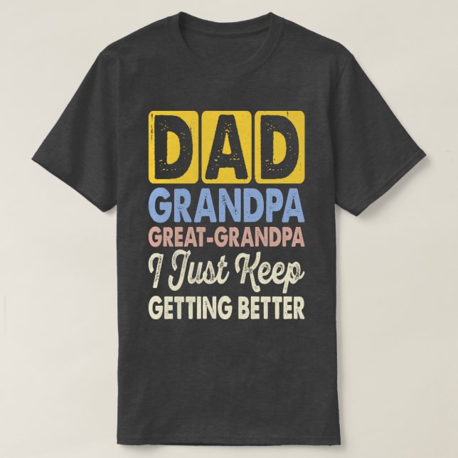 Pappa morfar, Underbar morfar... Jag Behållor bara T Shirt (Design framsida)