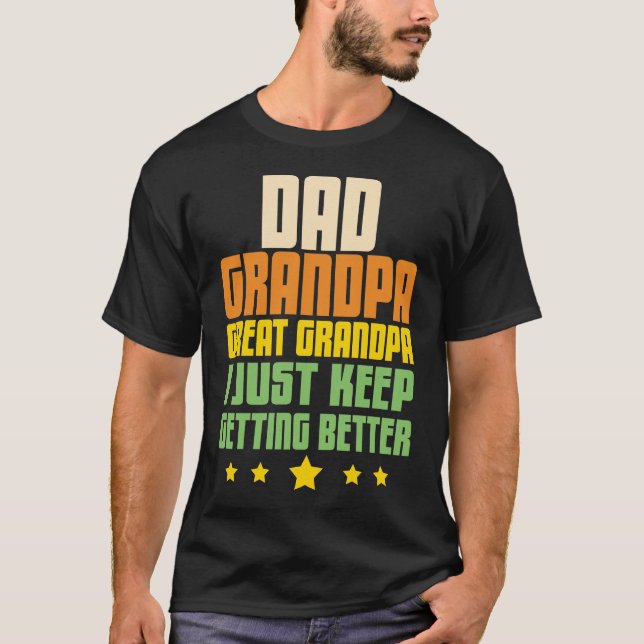 Pappa morfar, Underbar morfar... Jag Behållor bara T Shirt (Framsida)