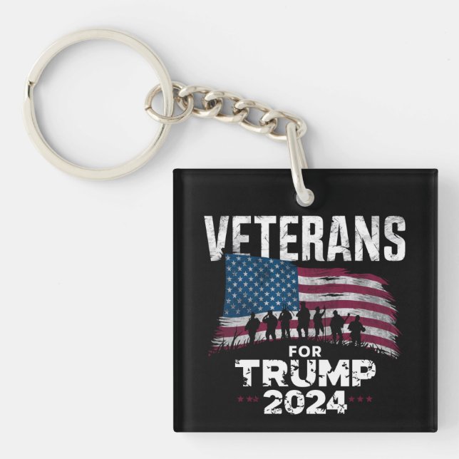 Pappa morfar Veterans for Trump 2024 American Flag (Framsidan)