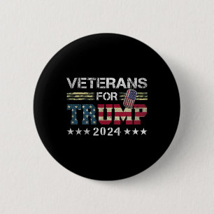 Pappa morfar Veterans for Trump 2024 American Flag Knapp