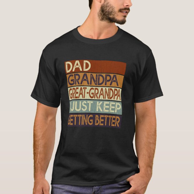 Pappa morpa, underbar morfar... Jag blir bara bätt T Shirt (Framsida)