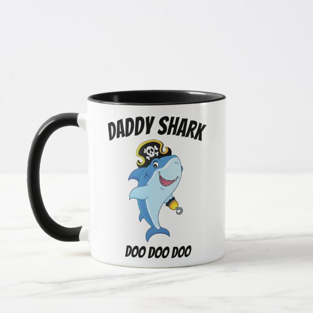 Pappa Mugg Daddyshark Pappa Haj Mugg  (Vänster)