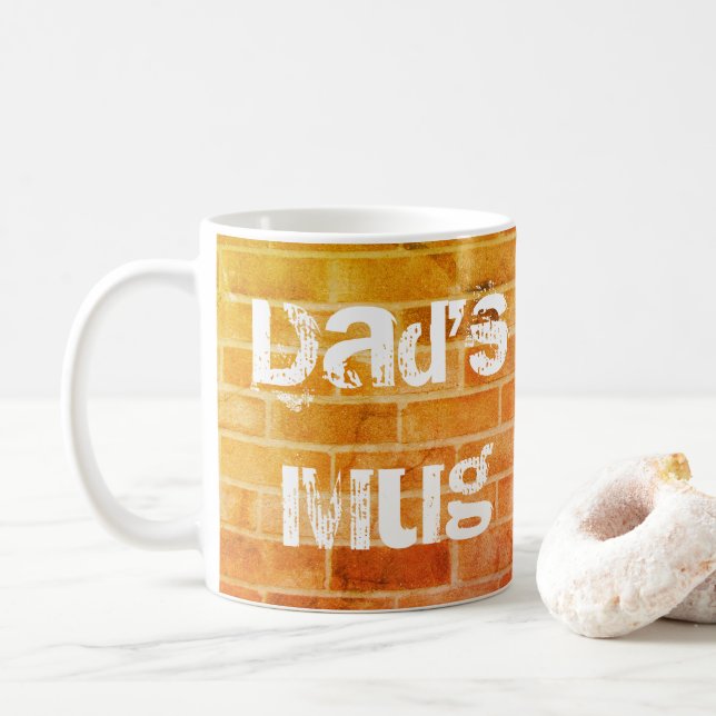 Pappa mugg, tegelstendesign som dricker muggen kaffemugg (Med munk)