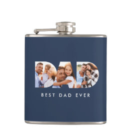 Pappa multifototypografi - marinblått, modern  fickplunta