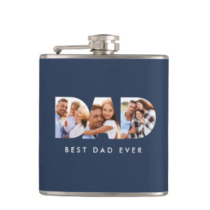 Pappa multifototypografi - marinblått, modern fickplunta