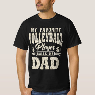 Pappa My Favorite Volleyball Player ringer mig T Shirt