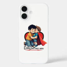 Pappa My First Hero iPhone 16 Fodral Cute Far's Da
