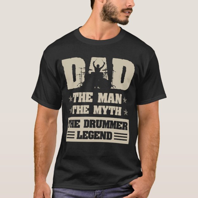 Pappa, myten om Drummer-legenden T Shirt (Framsida)