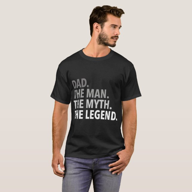 pappa, myten om legenden pappa t shirt (Hel framsida)