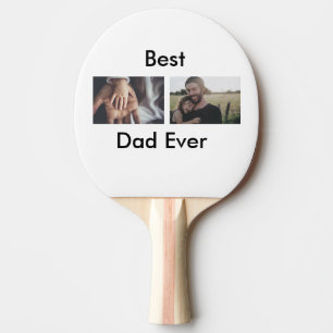 pappa någonsin lycklig fars dag lägga till ditt fo pingisracket