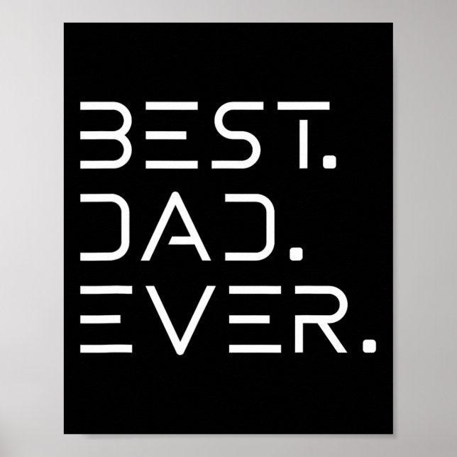 Pappa någonsin Shirt Modern Developer Programmer F Poster (Framsidan)