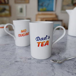 Pappa Namn Tea No Sugar Bone China Mugg Benporslin Mugg