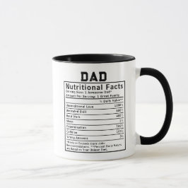Pappa Näringsfakta fadersdagspresenter Mugg