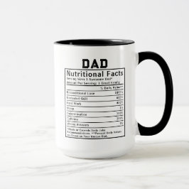 Pappa Näringsfakta fadersdagspresenter Mugg