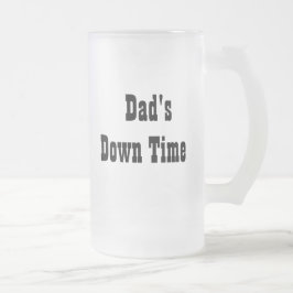 Pappa ner Time Personalize Frosted Mugg Gift