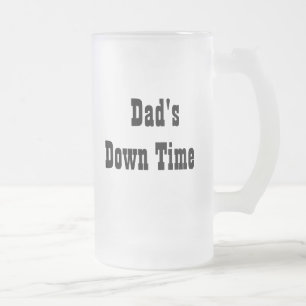 Pappa ner Time Personalize Frosted Mugg Gift