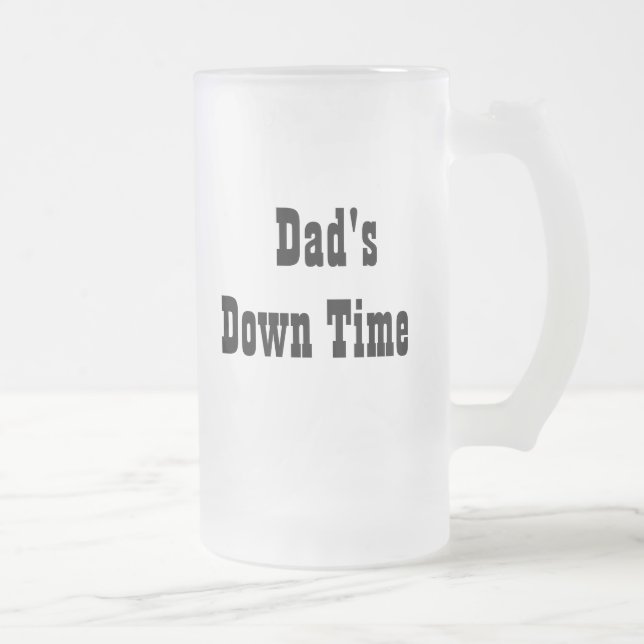 Pappa ner Time Personalize Frosted Mugg Gift (Höger)