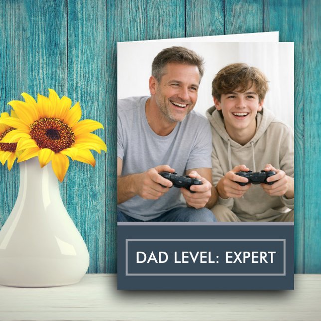 Pappa Nivå Expert Spelare Fars Dag Anpassningsbar Kort (Skapare uppladdad)