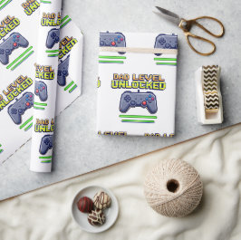 Pappa-nivå olåst | Gamer Pappa First Fars dag Presentpapper
