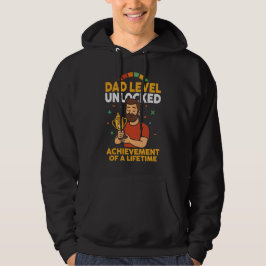 Pappa-nivå olåst - Lustigt Far-dagspresent Hoodie