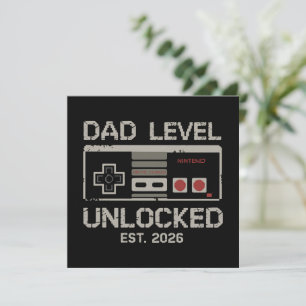 Pappa Nivå Upplåst 2026 Snart Blir Pappa Gamer Inbjudningar